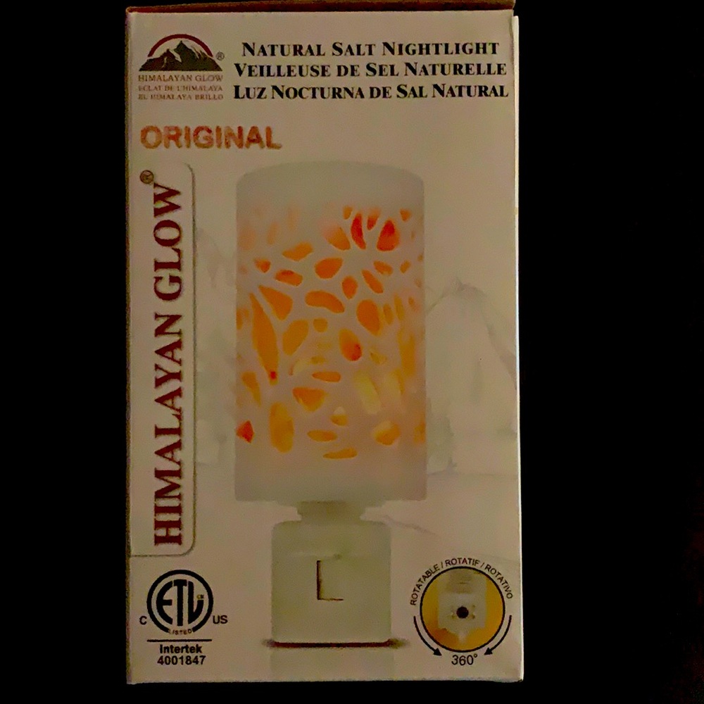 Himalayan Salt nightlight.